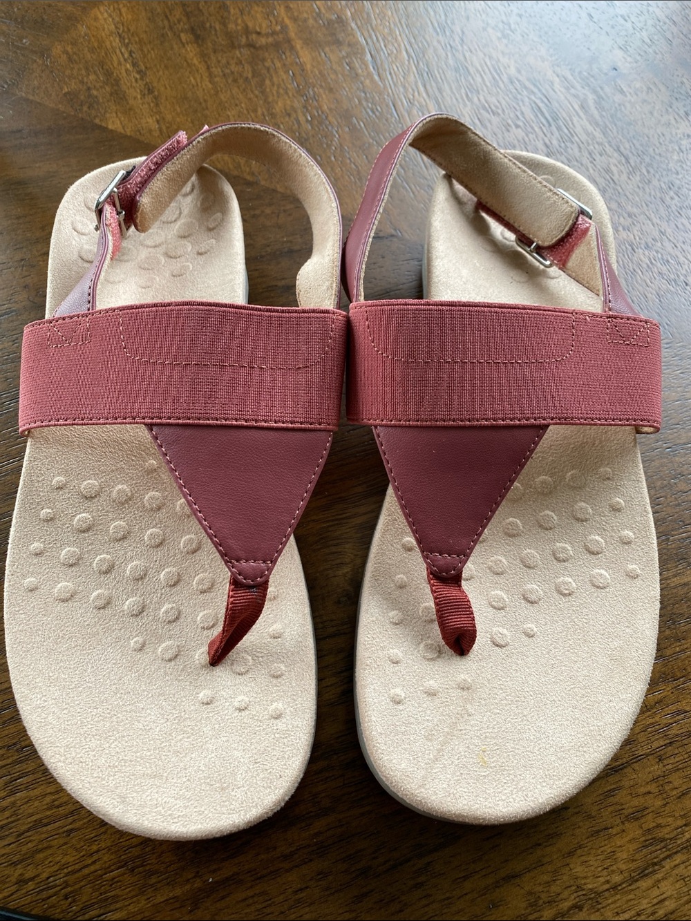 Vionic Danita Marsala Pink Slingback Sandals Size 9 Orthotic Arch Support
